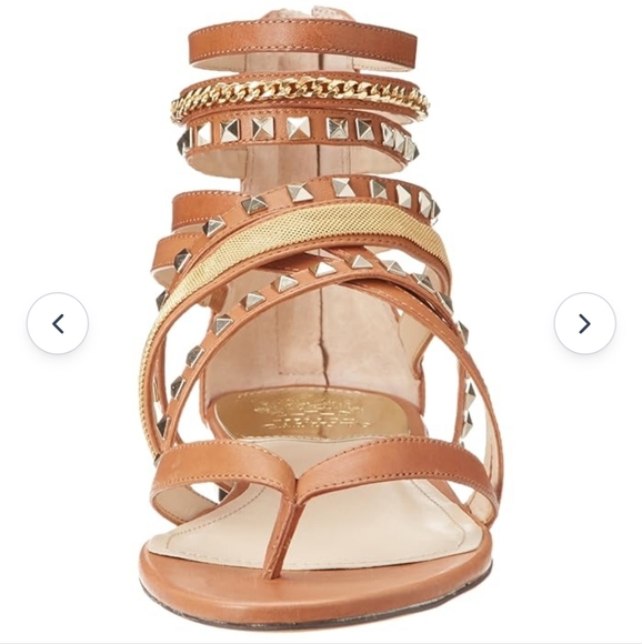 Vince Camuto Havkina Gladiator Thong Sandals size 8 fudge tan brown women's shoe - Picture 3 of 15